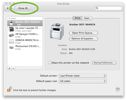 iPad | Mac Share Printer Step 1