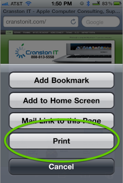 iPad | Mac Share Print Step 3